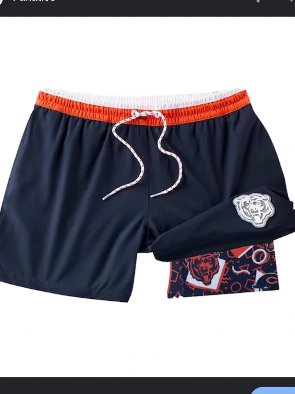 New chubbies Chicago‎ Bears 5.5” Classic Lined Swim Trunks Shorts